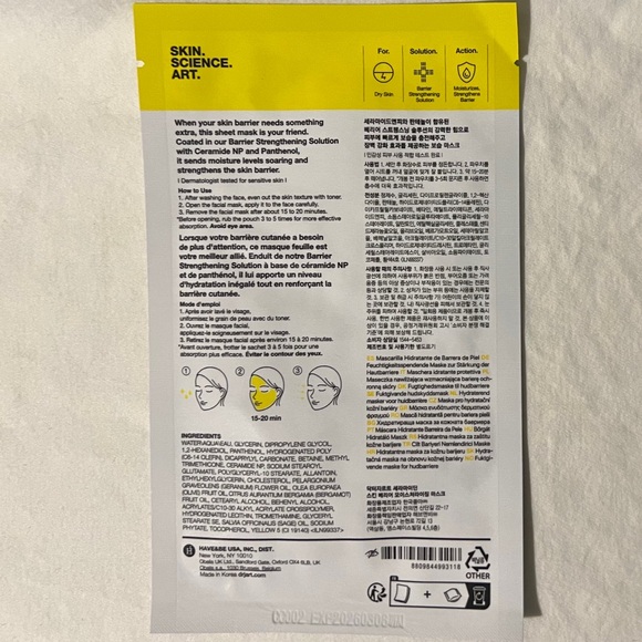 ⭐️NWT⭐️ Dr. Jart+ Ceramidin™ Skin Barrier Moisturizing Mask - Picture 5 of 11